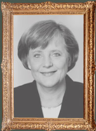 Retrato de Angela Merkel