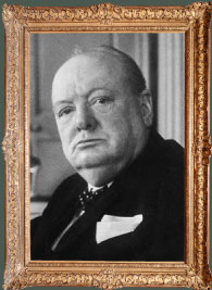 Retrato de Winston Churchill